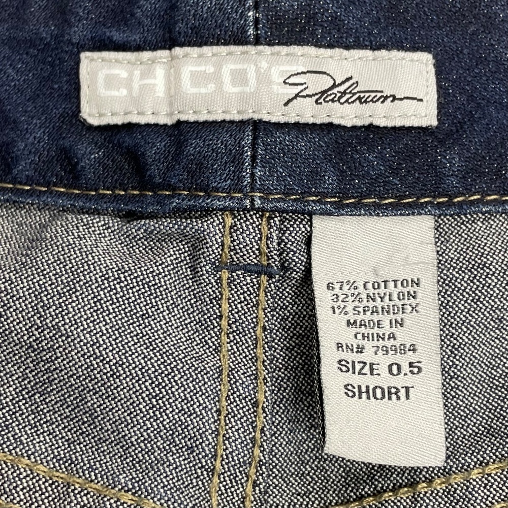 Chico’s Bundle Of Charm Boot Cut And Boyfriend Ankle Dark Wash Jeans Size 0.5/6 - Picture 7 of 15